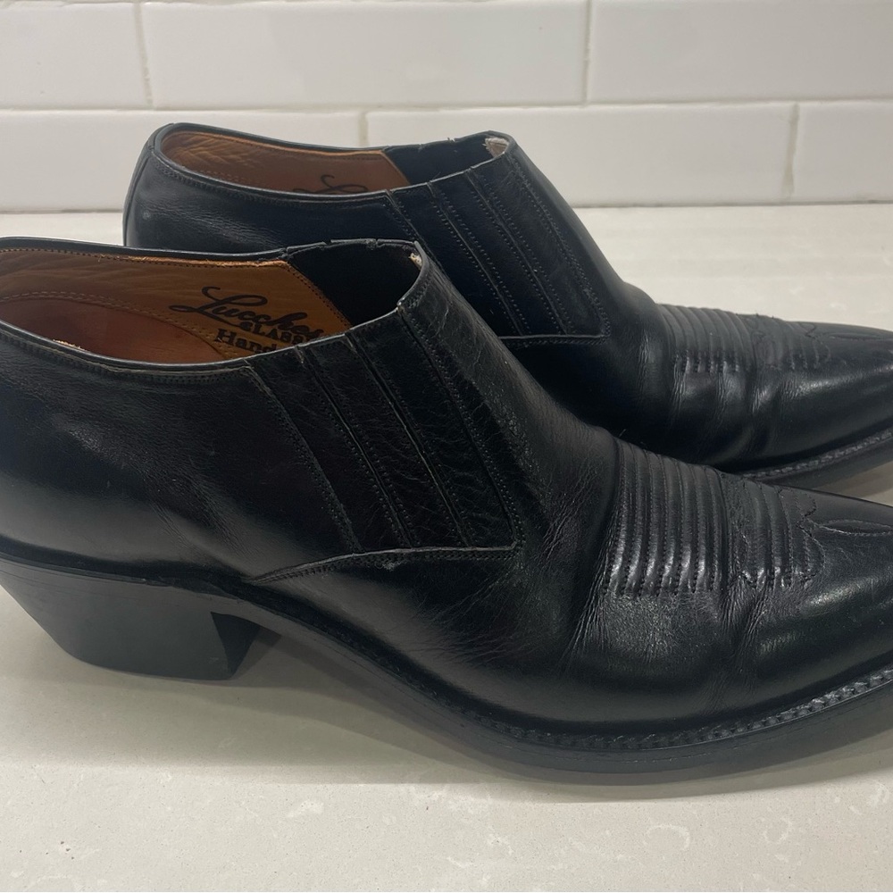 Lucchese Black Booties for Christmas